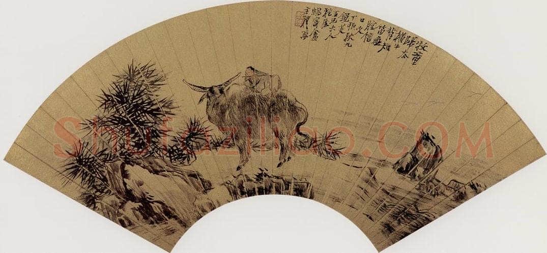 清代 王礼 《牧牛图》 书画作品