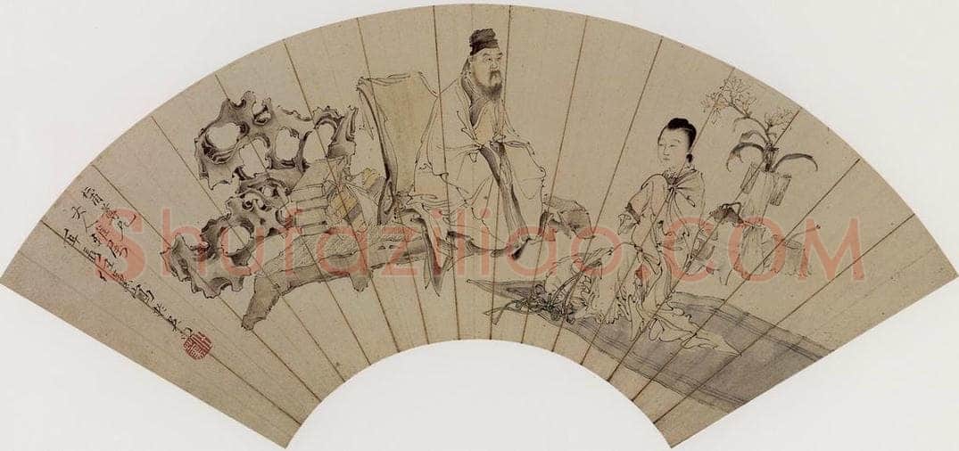 清代 任熏 《人物图》 书画作品