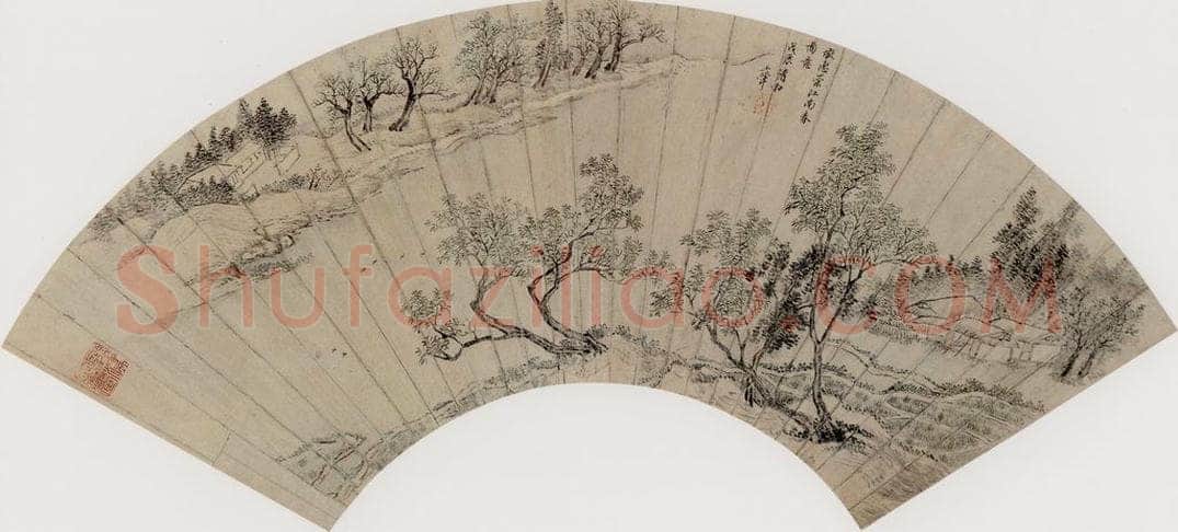清代 王翬 《仿惠崇江南春图》 书画作品