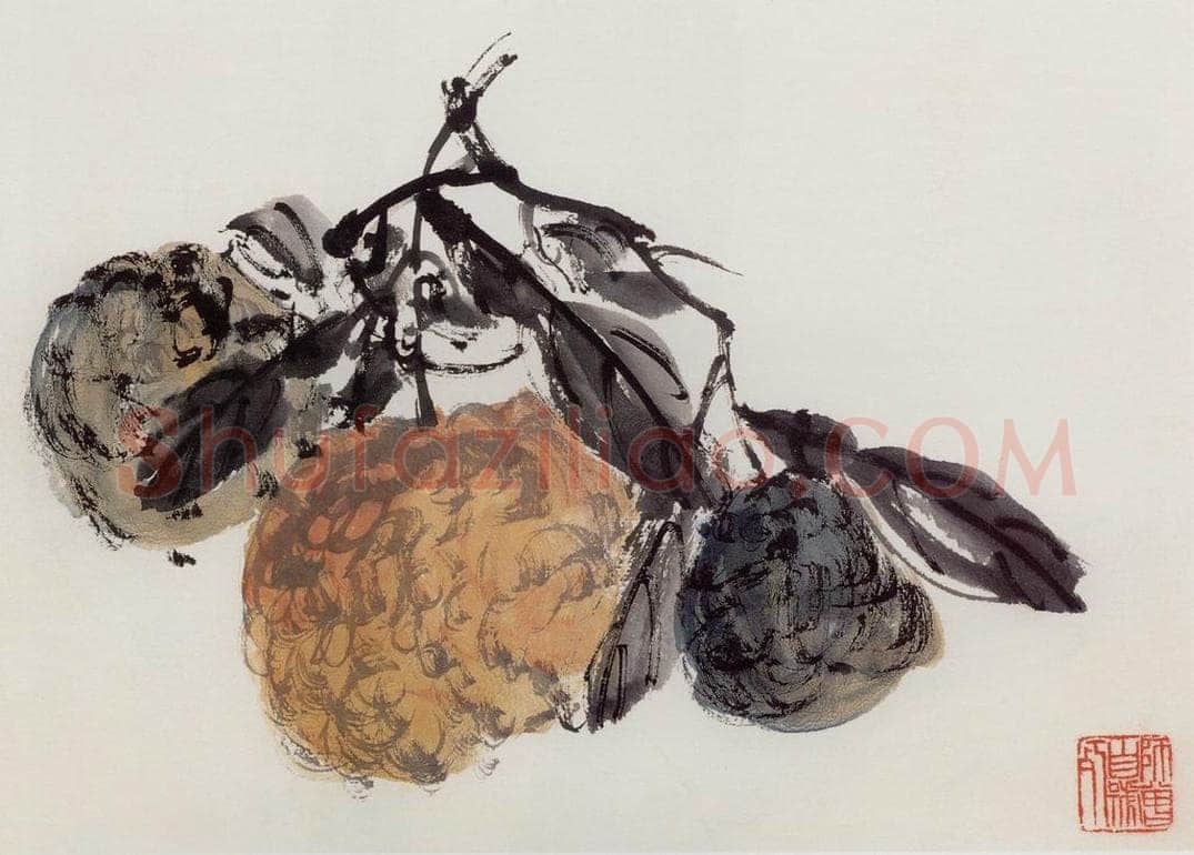 无纪年 陈师曾 《山水花果册页》 书画作品