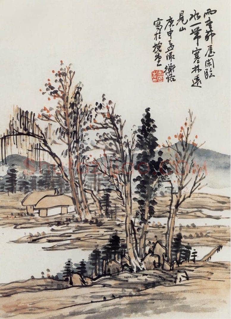 1920年 陈师曾 《山水》 书画作品