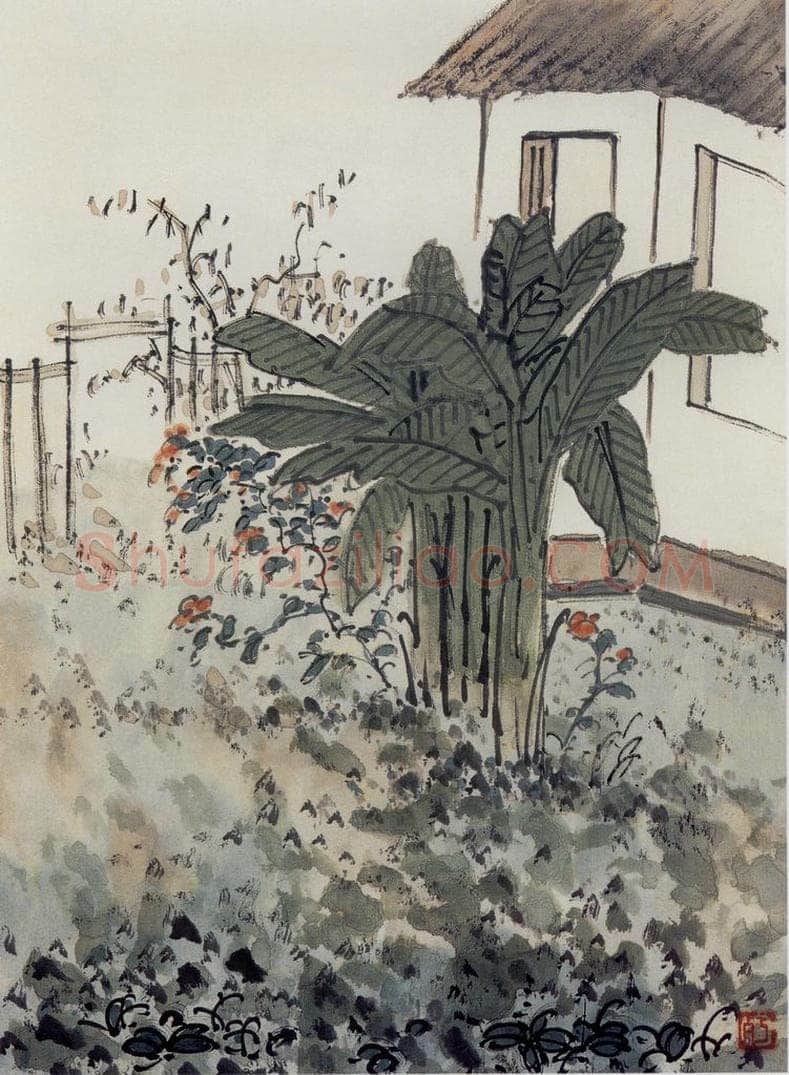 无纪年 陈师曾 《园林小景册页》 书画作品