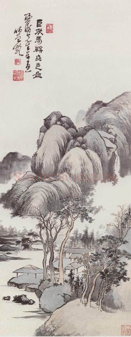无纪年 陈师曾 《山水》 书画作品