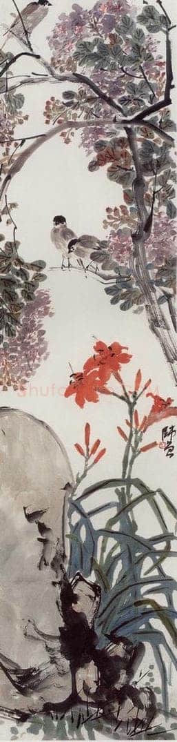 1920年 陈师曾 《花鸟四屏》 书画作品
