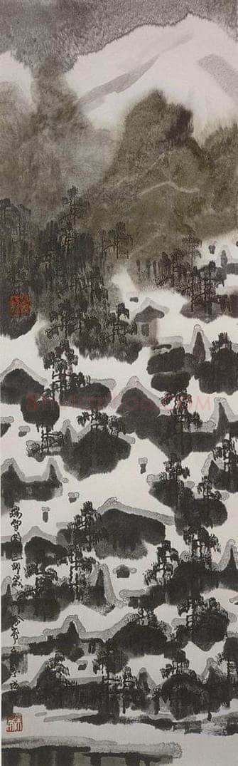 2000年 徐希 《雪》 书画作品