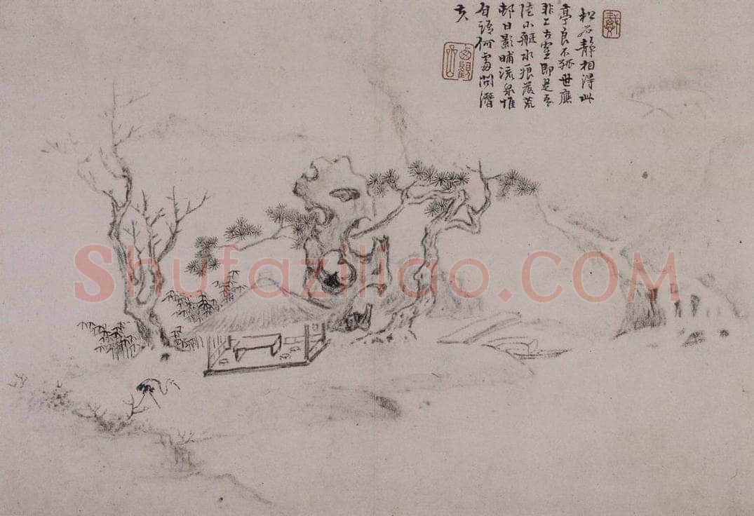 清 戴本孝 《戴本孝山水图册》 书画作品