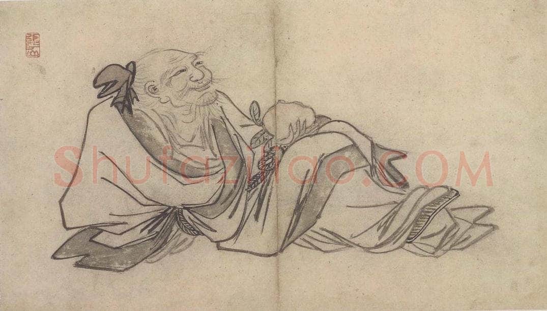 明 张路 《张路人物山水图册》 书画作品