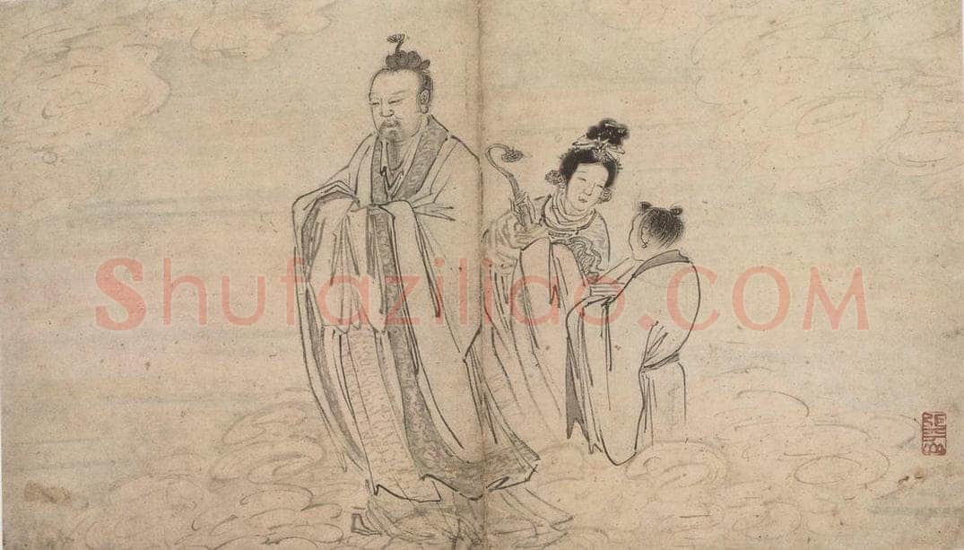 明 张路 《张路人物山水图册》 书画作品