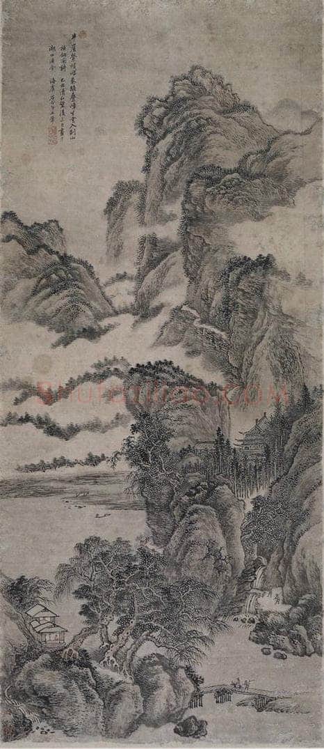 清 王翚 《王翚剑南诗意图轴》 书画作品
