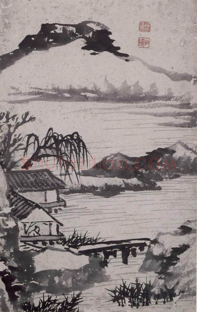 清 石涛 《石涛山水图册》 书画作品