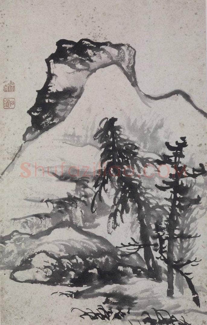 清 石涛 《石涛山水图册》 书画作品