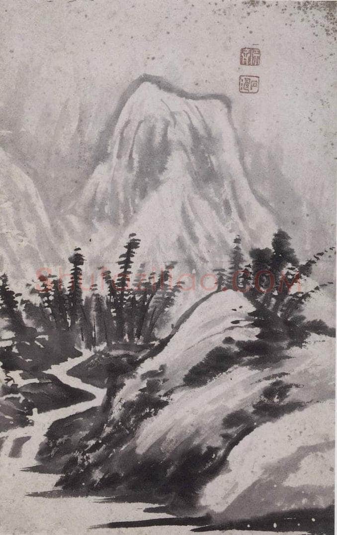 清 石涛 《石涛山水图册》 书画作品