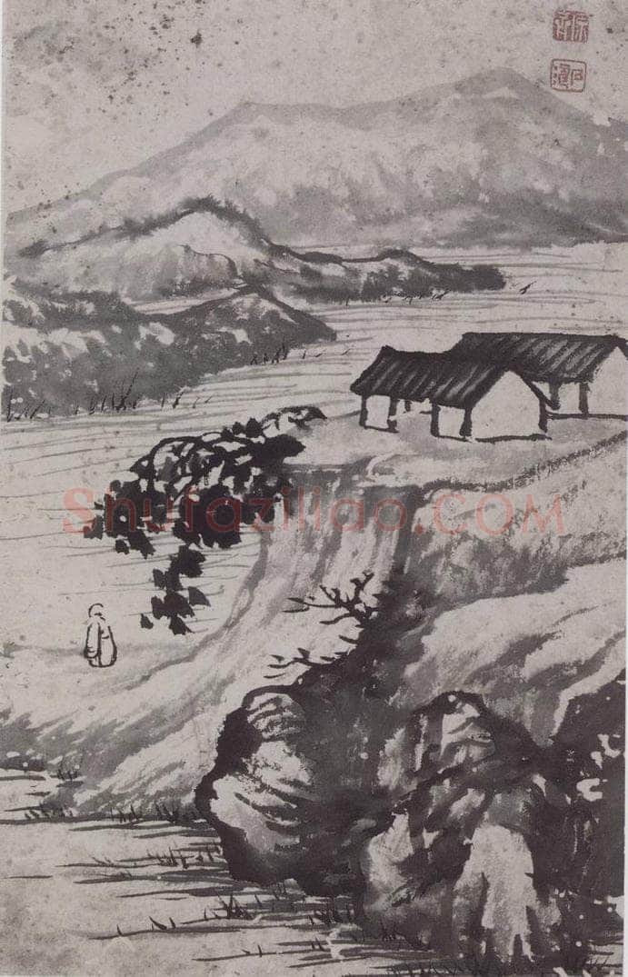 清 石涛 《石涛山水图册》 书画作品