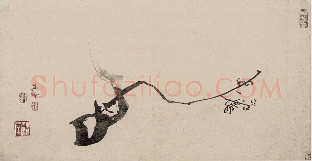 清 高其佩 《高其佩竹石花卉图册》 书画作品