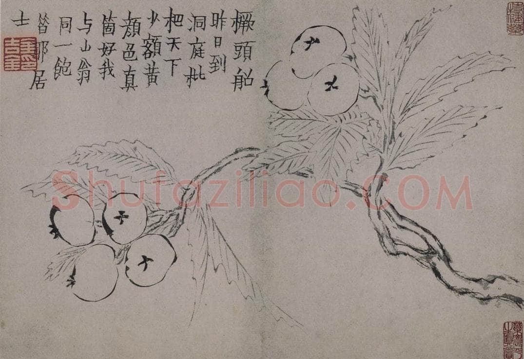 清 金农 《金农杂画图册》 书画作品