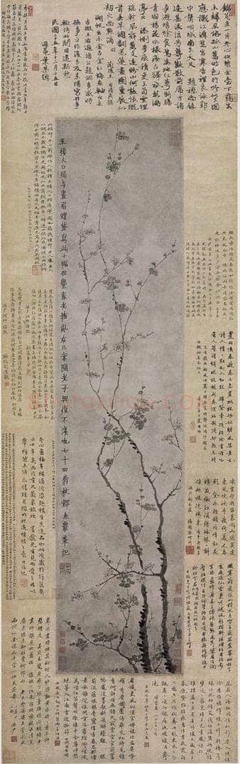 清 金农 《金农黛影脂香图轴》 书画作品