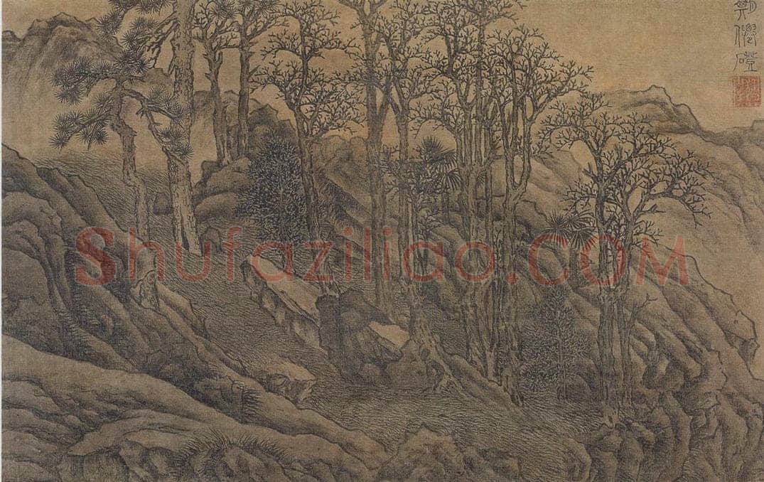 明 谢时臣 《谢时臣仿庐鸿草堂十景图册》 书画作品