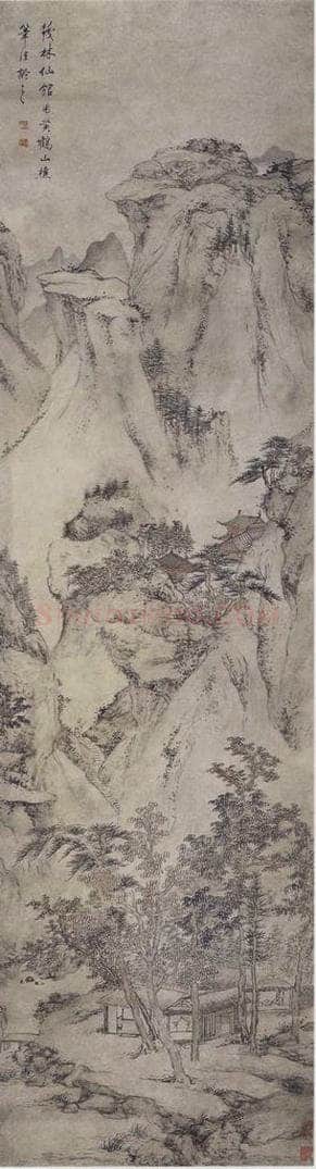 清 查士标 《查士标仿宋元山水图屏》 书画作品