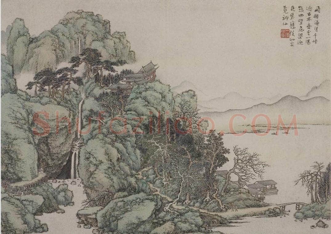 清 蔡嘉 《蔡嘉山水图册》 书画作品