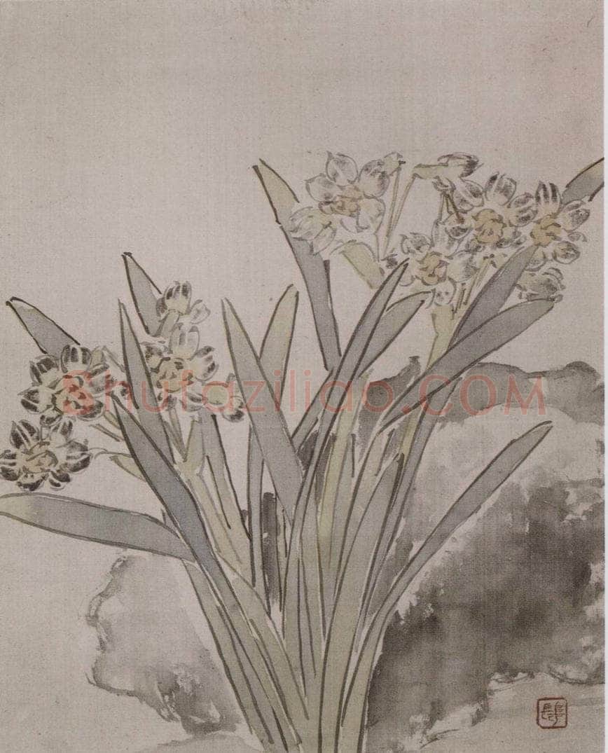 清 任薰 《任薰翎毛花卉图册》 书画作品