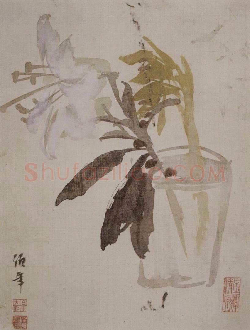 清 任颐 《任颐花果图册》 书画作品