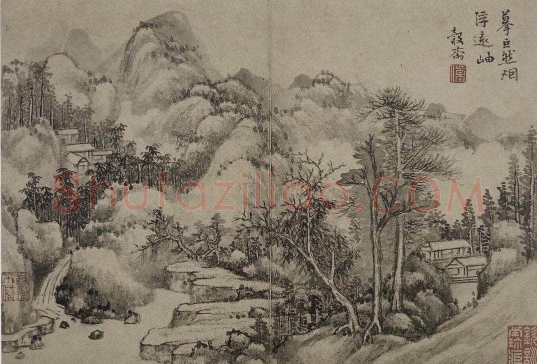 清 李世棹 《李世倬山水图册》 书画作品