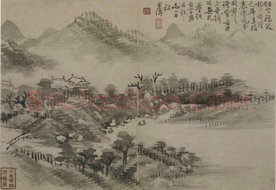 清 李世棹 《李世倬山水图册》 书画作品