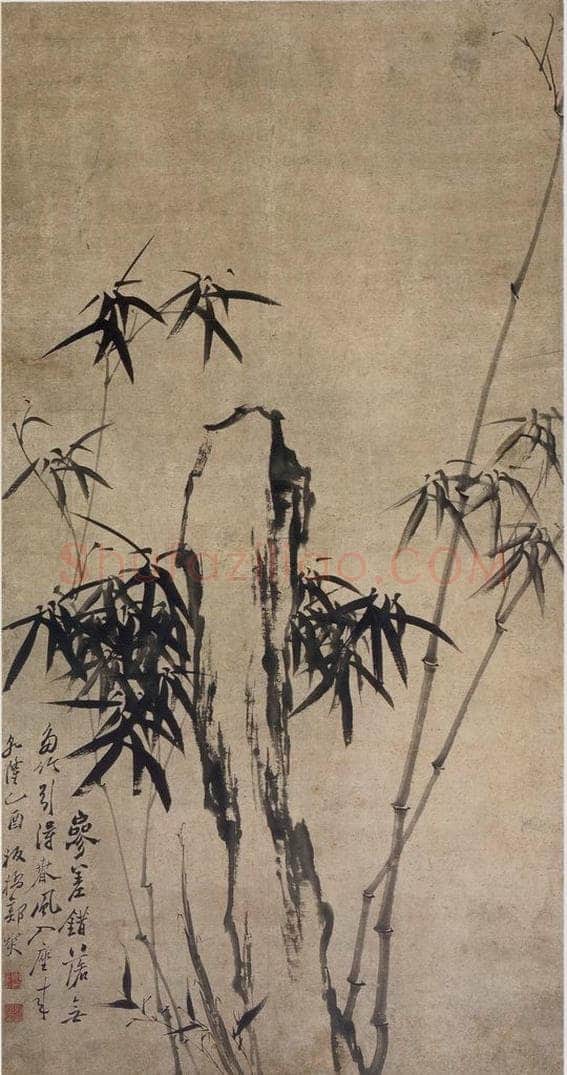 清 郑燮 《郑燮墨竹图轴》 书画作品