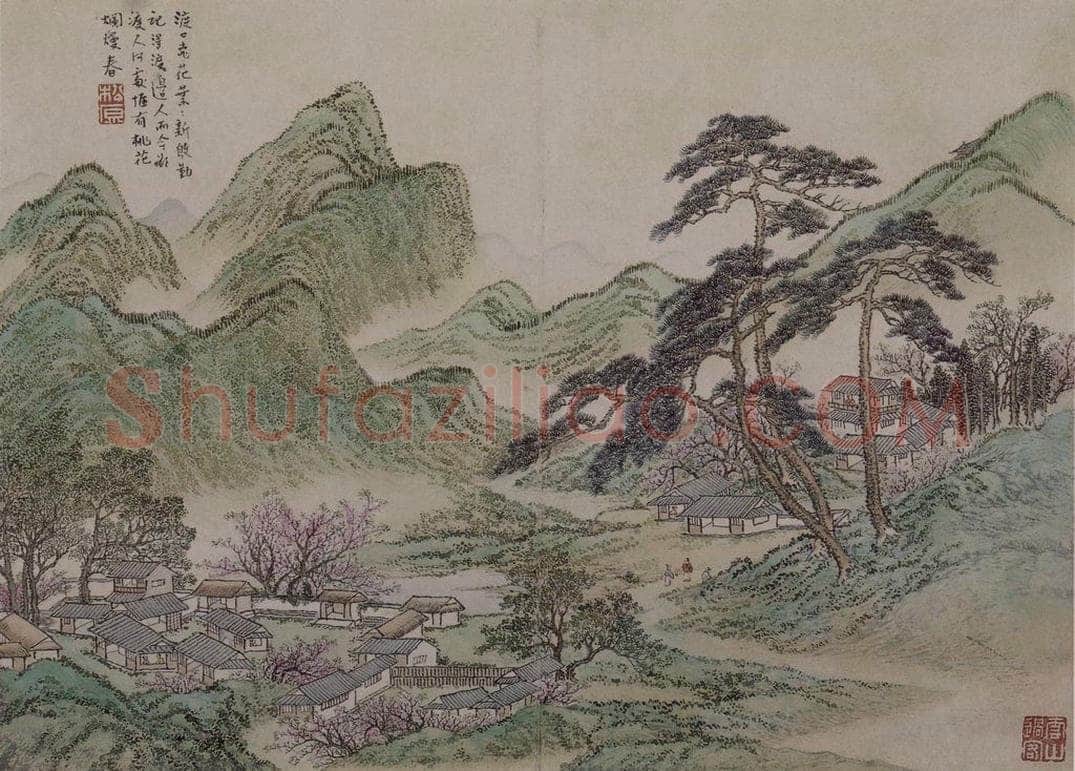 清 蔡嘉 《蔡嘉山水图册》 书画作品