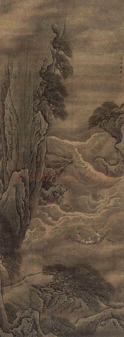 清 袁耀 《袁耀海峤春华图轴》 书画作品