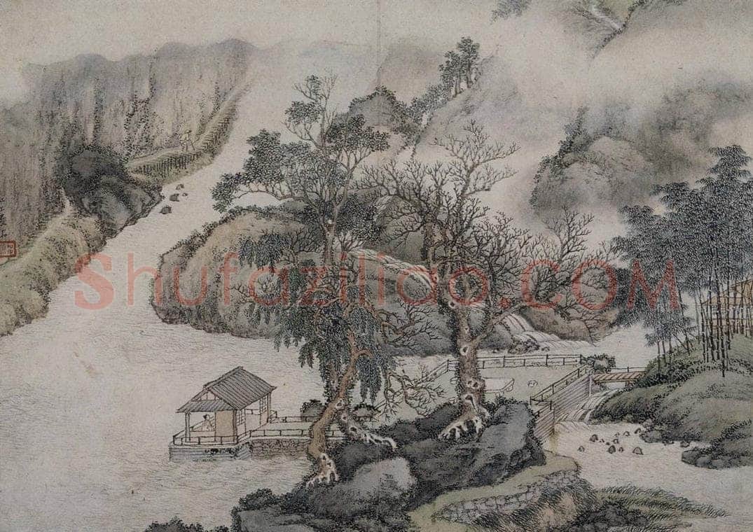 清 蔡嘉 《蔡嘉山水图册》 书画作品