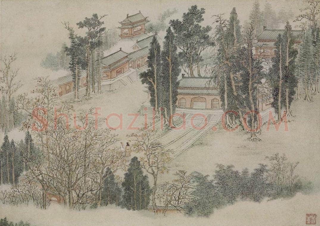 清 蔡嘉 《蔡嘉山水图册》 书画作品