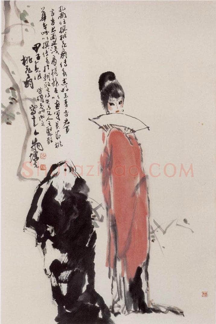 1983年 方增先 《桃花扇》 书画作品