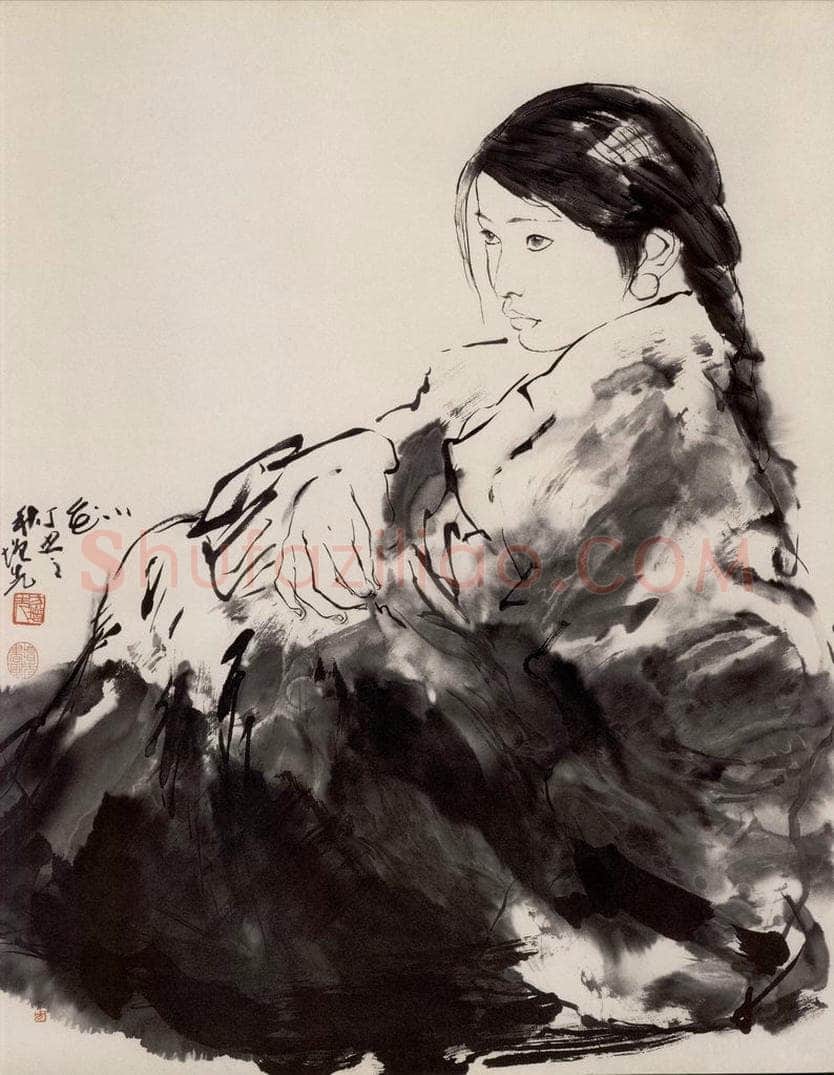 1997年 方增先 《小花》 书画作品