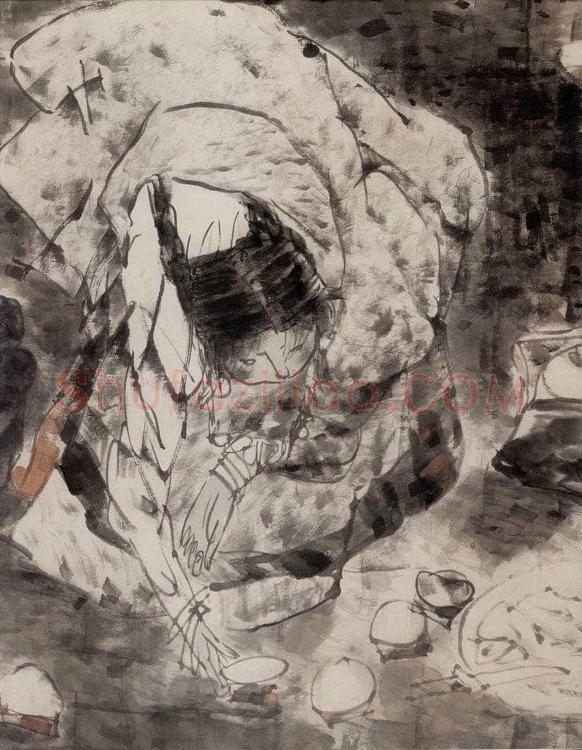 2002年 方增先 《客至》 书画作品