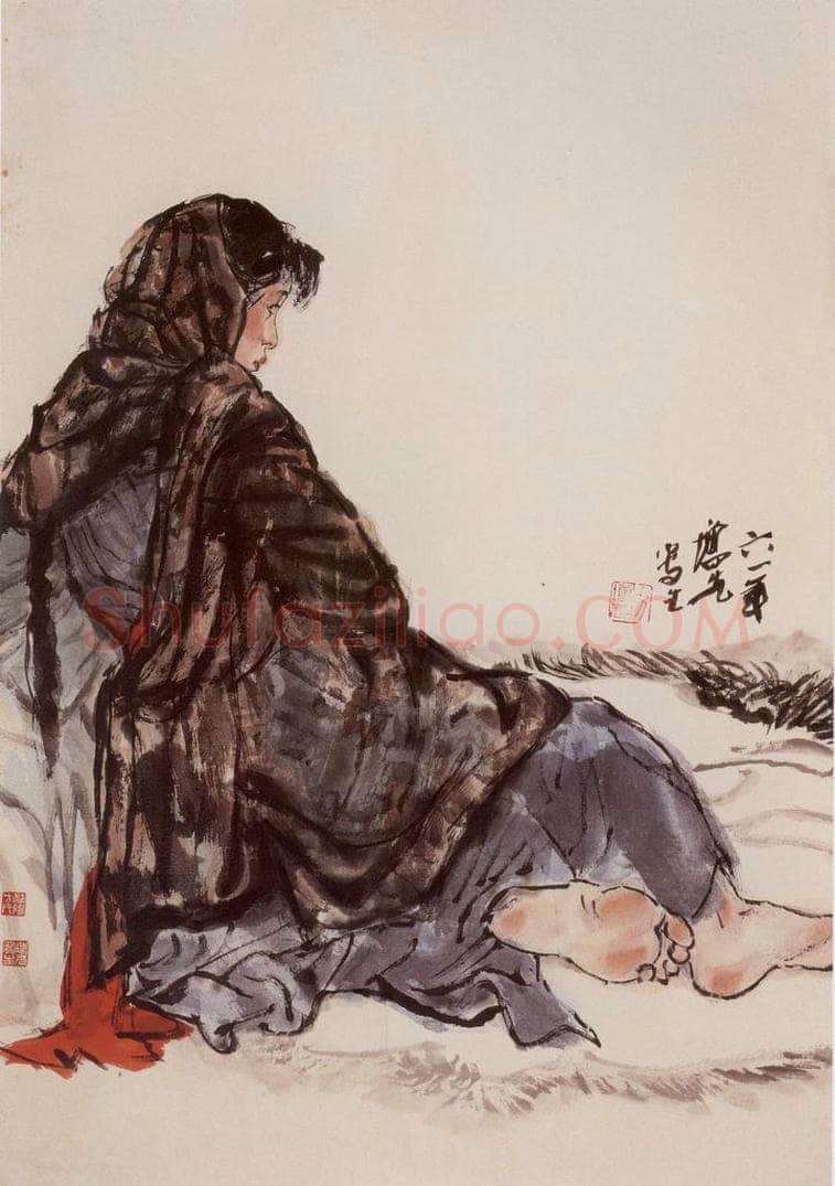 1961年 方增先 《课堂写生》 书画作品