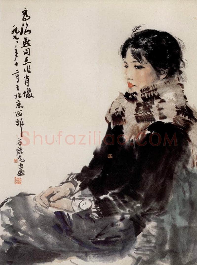 1977年 方增先 《海燕》 书画作品