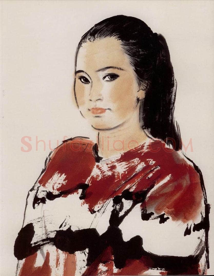 1983年 方增先 《华侨女》 书画作品