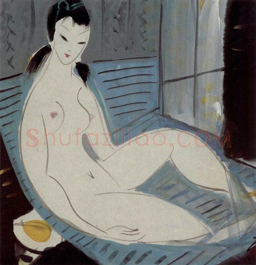 70年代 林风眠 《女裸》 书画作品