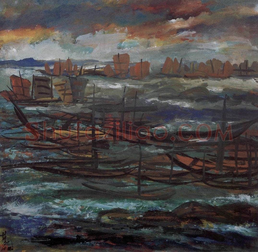 1978年 林风眠 《海》 书画作品