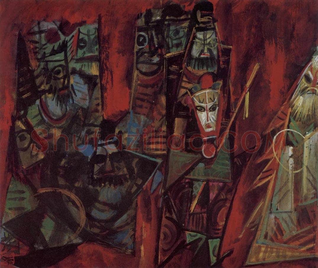1978年 林风眠 《闹天宫》 书画作品