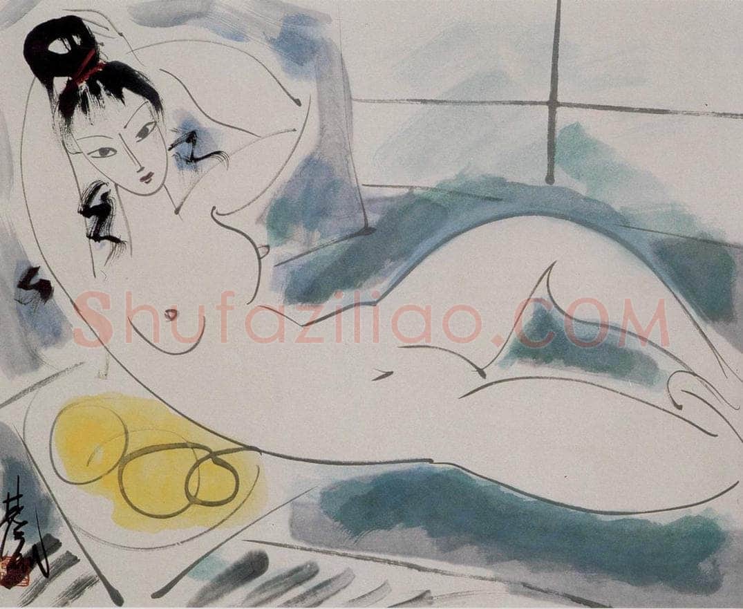 80年代 林风眠 《女裸》 书画作品