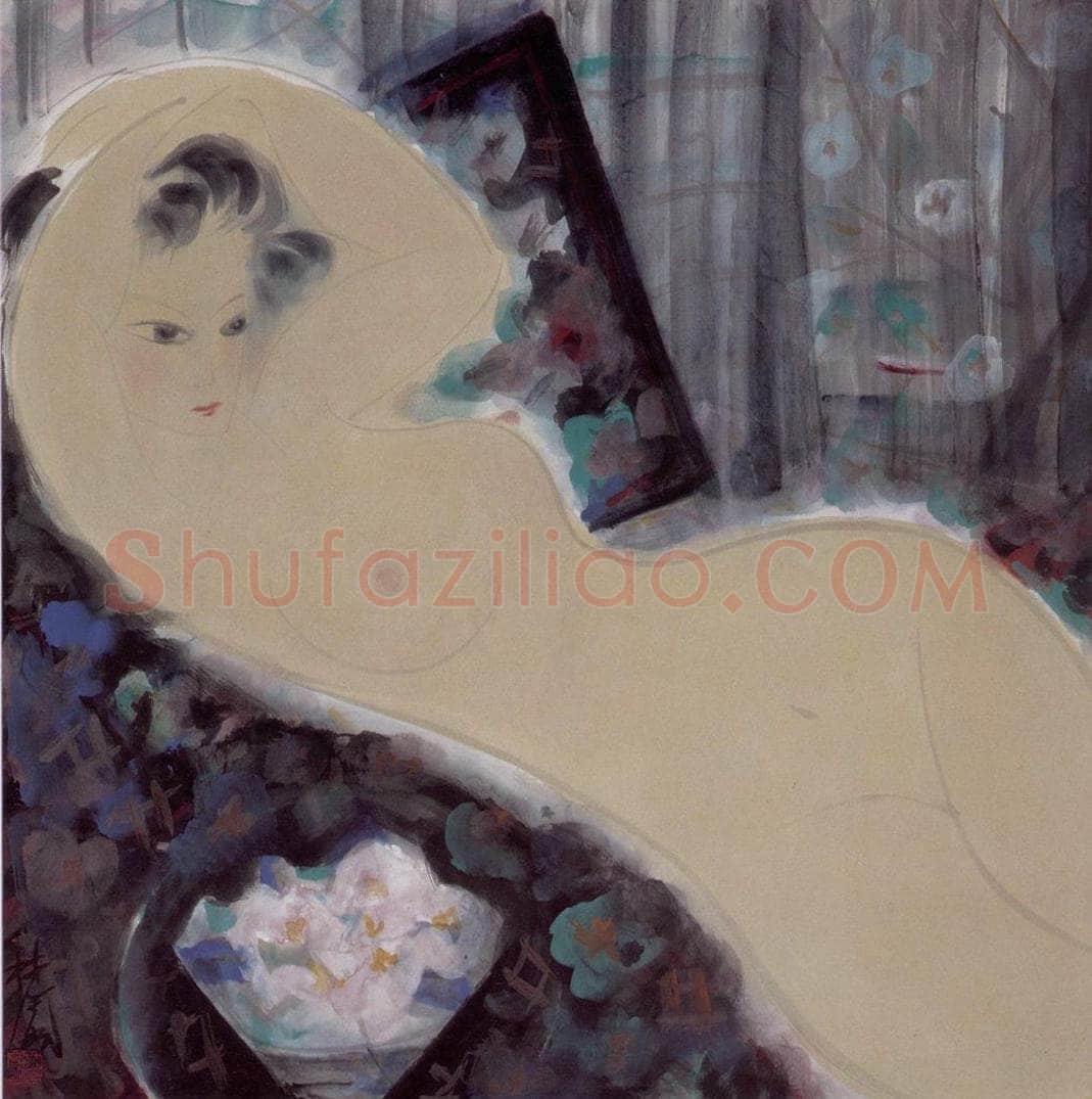 80年代 林风眠 《女裸》 书画作品