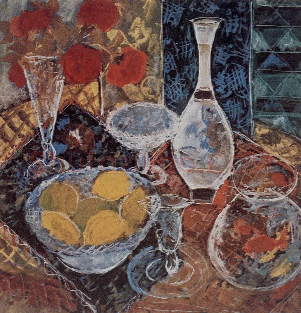 1960年 林风眠 《闪光的器皿》 书画作品