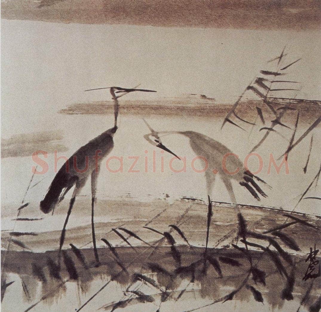 1960年 林风眠 《双雏》 书画作品