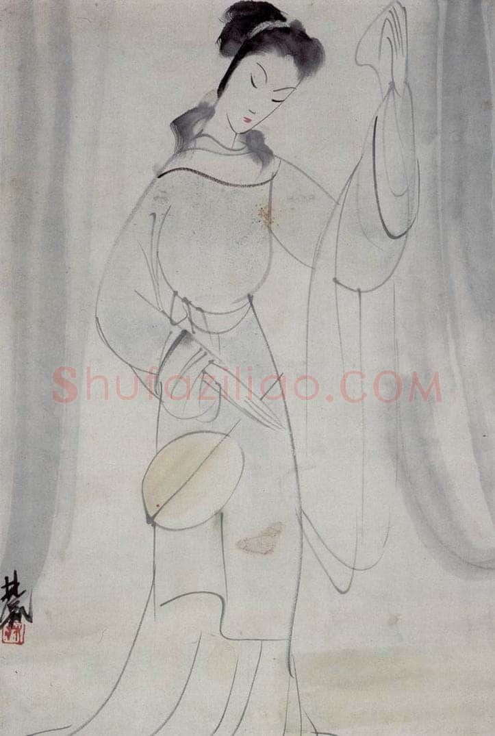 1961年 林风眠 《仕女》 书画作品