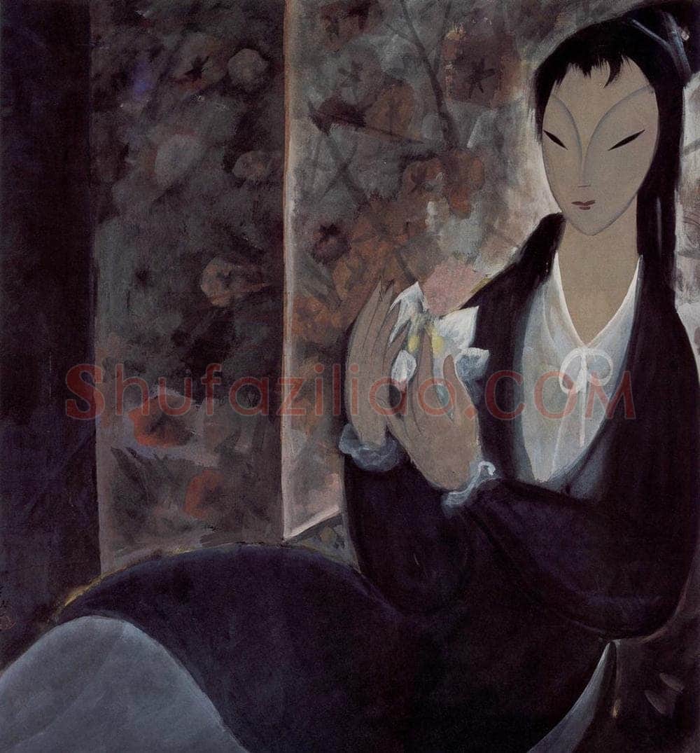 60年代 林风眠 《小白花》 书画作品