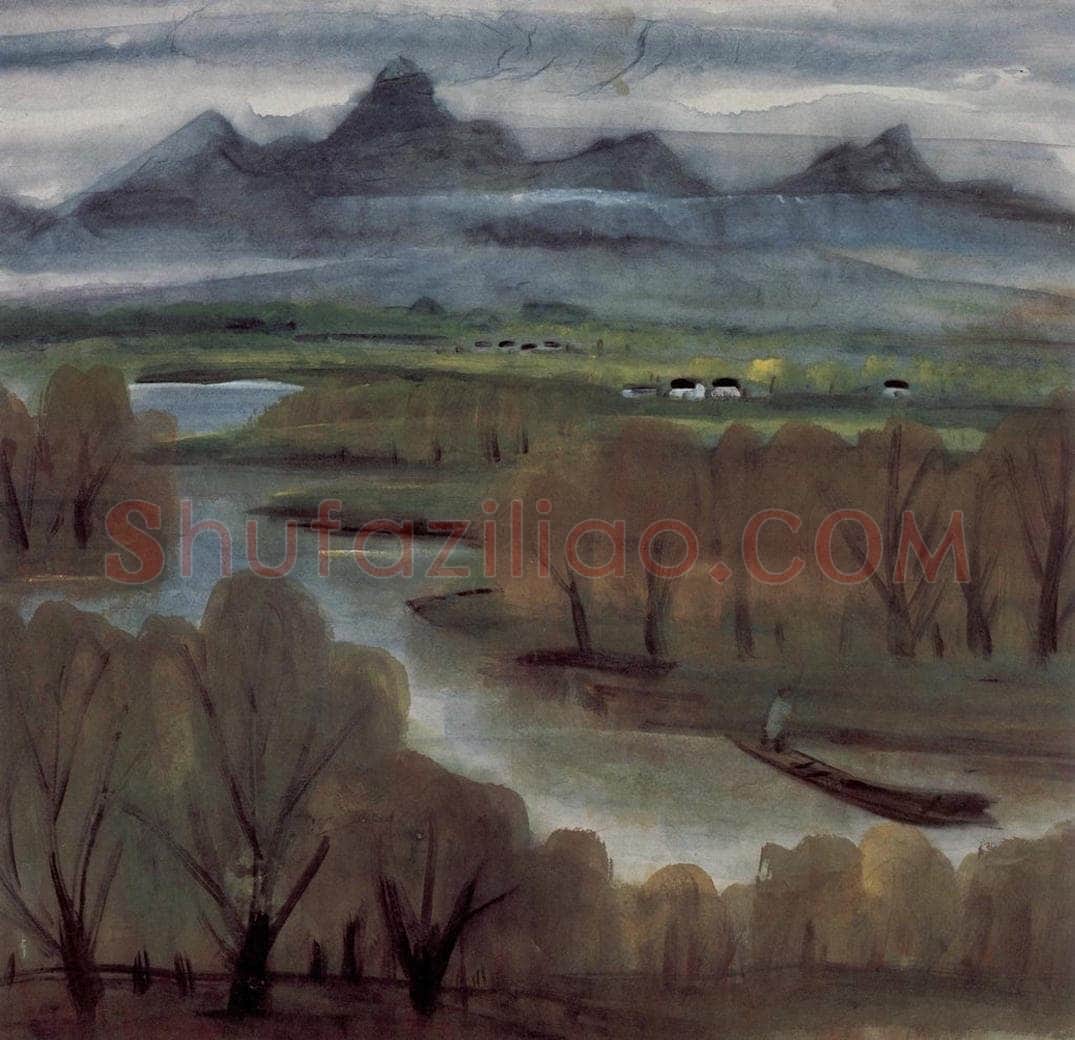 1961年 林风眠 《江南》 书画作品