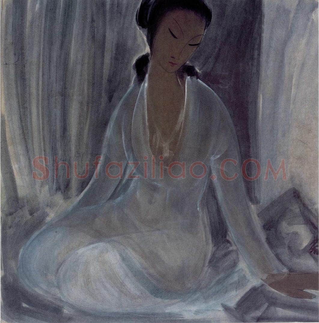 约50年代 林风眠 《仕女》 书画作品