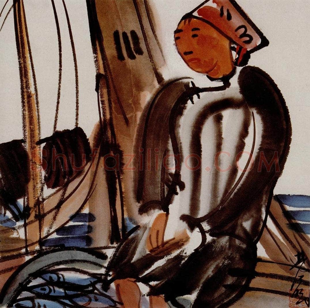 1938年 林风眠 《渔》 书画作品